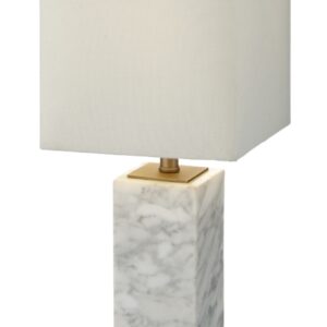 Micaela White Marble Table Lamp