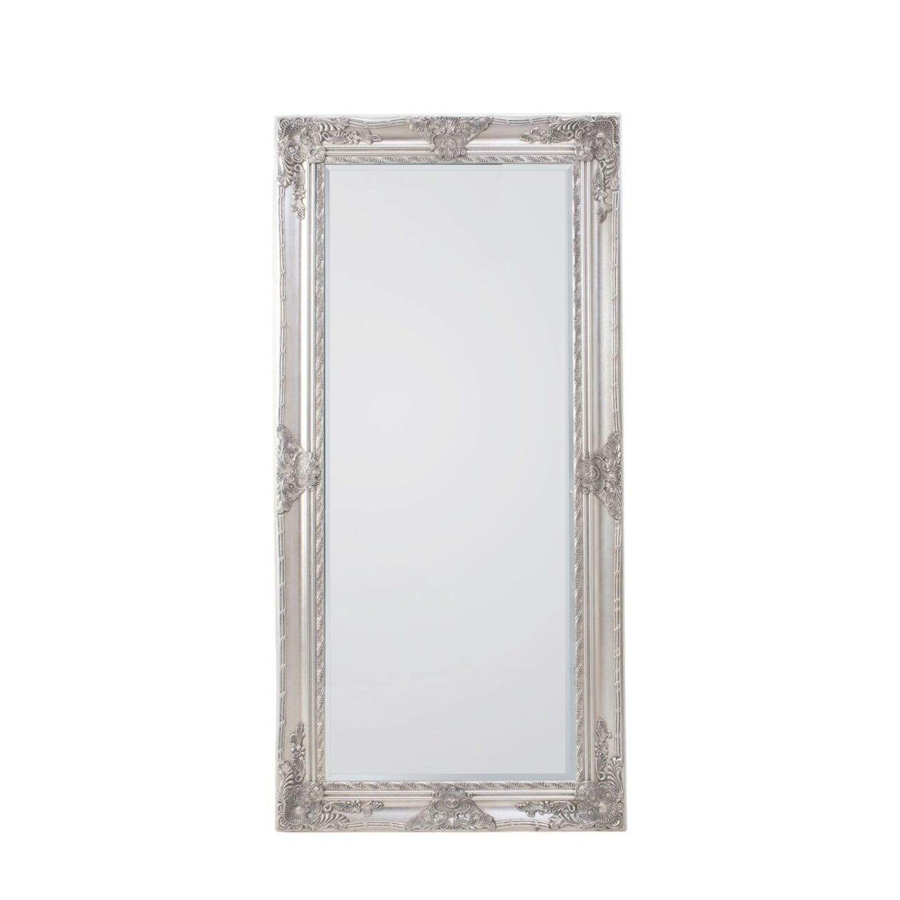 Arrow Leaner Mirror Antique Silver