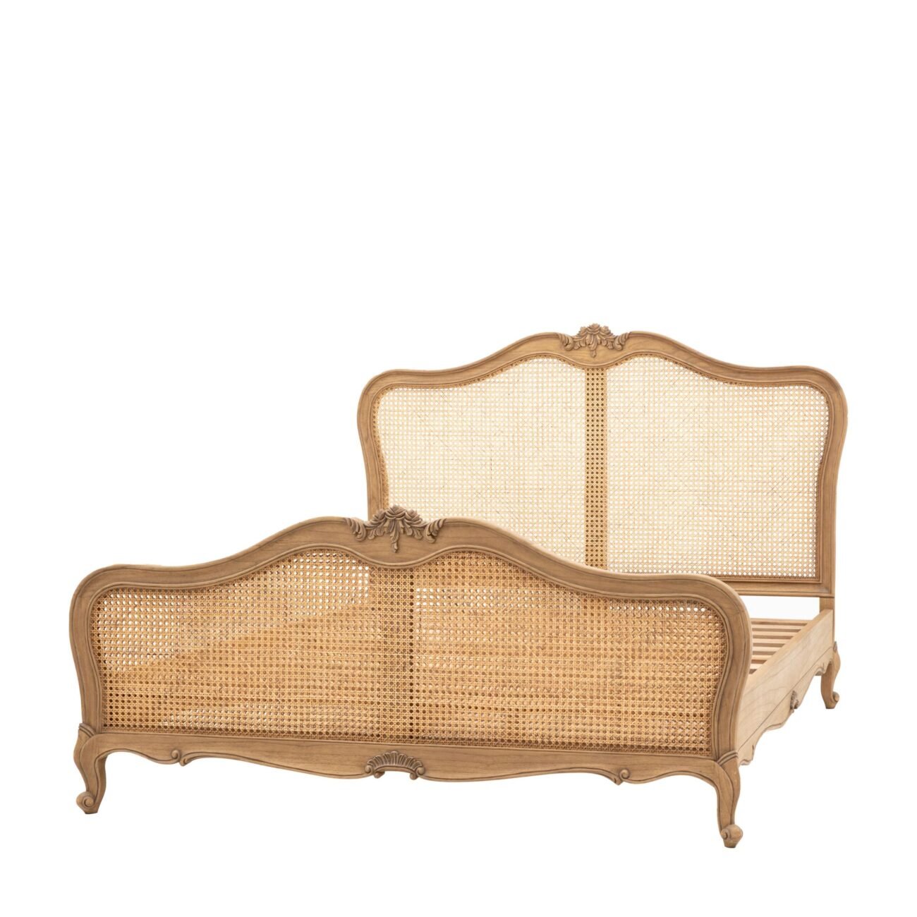 Kingston Super King Cane Bed Weathered