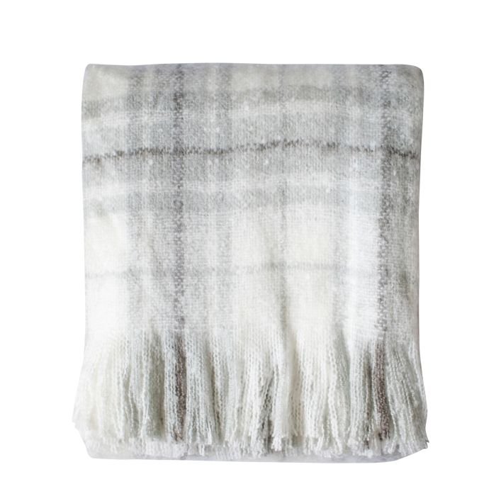 Cheque Faux Mohair Throw Cheque Faux Mohair Throw