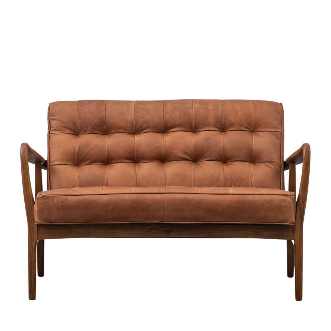 Humbit 2 Seater Sofa Vintage Brown Leather