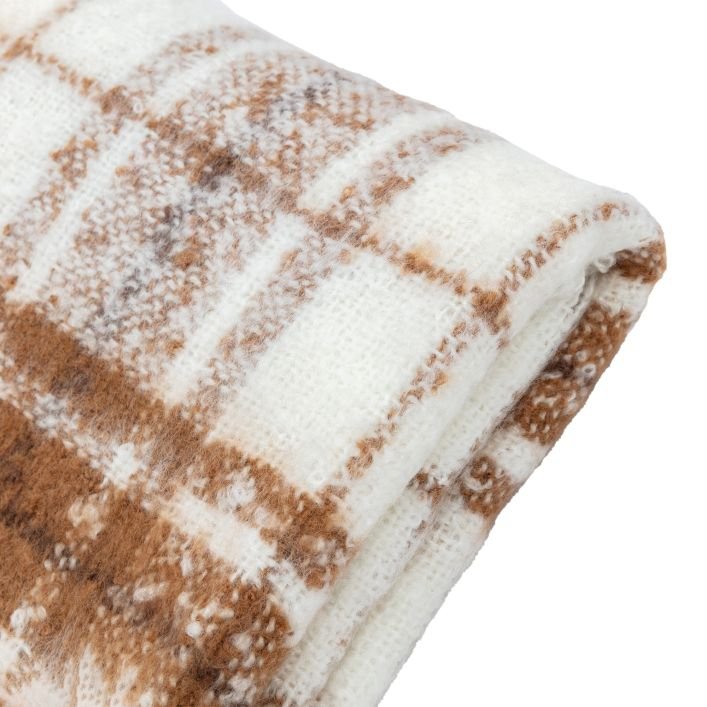 Cheque Faux Mohair Throw Cheque Faux Mohair Throw