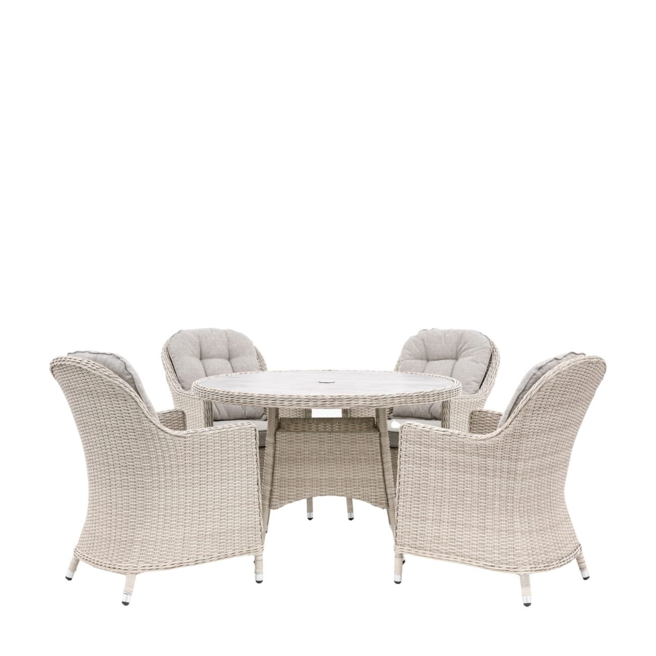 Hilton 4 Seater Round Dining Set