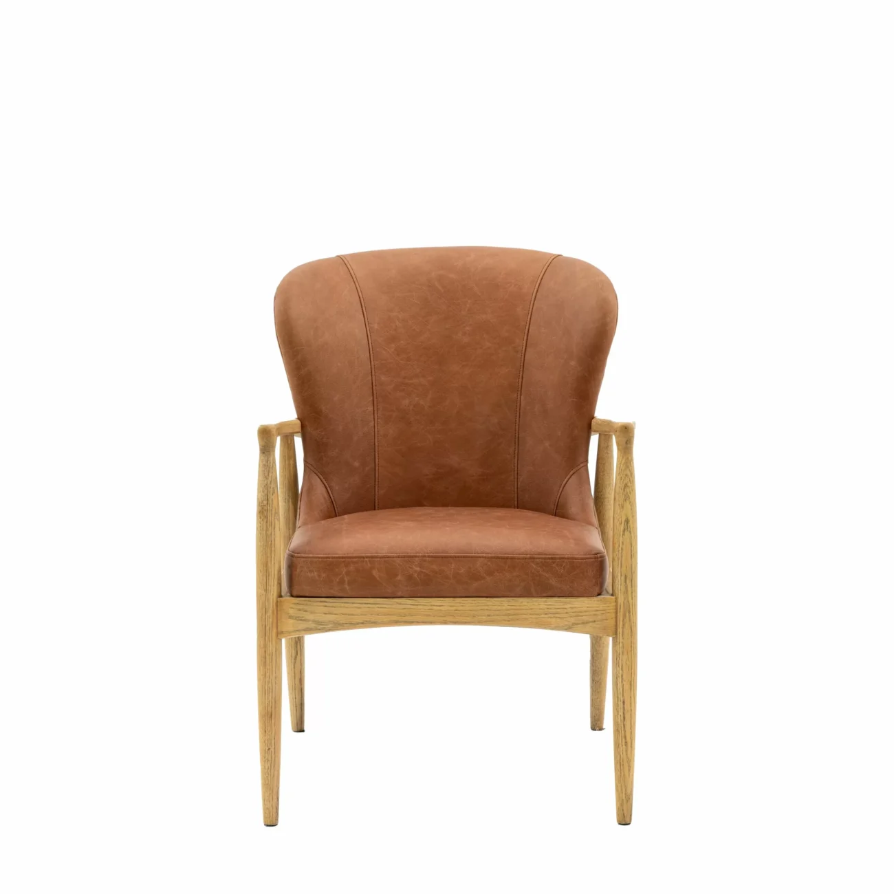 Arrivier Armchair Antique Brown Leather