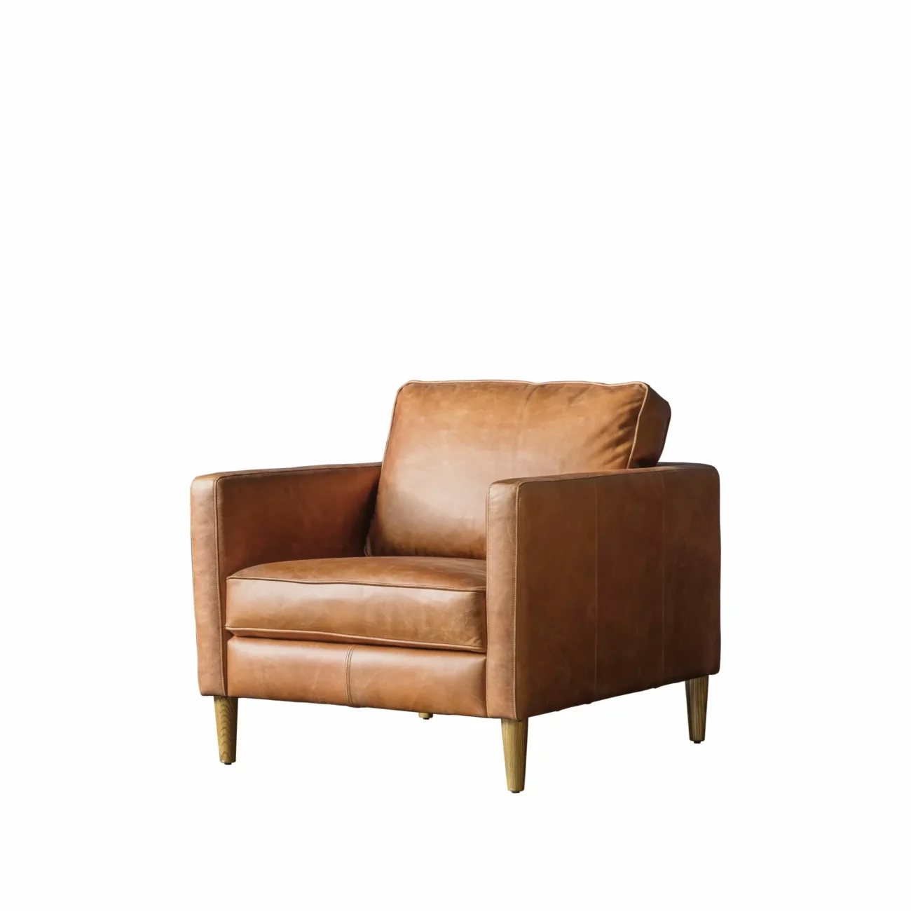 Sehbourne Armchair Vintage Brown Leather Sehbourne Armchair Vintage Brown Leather