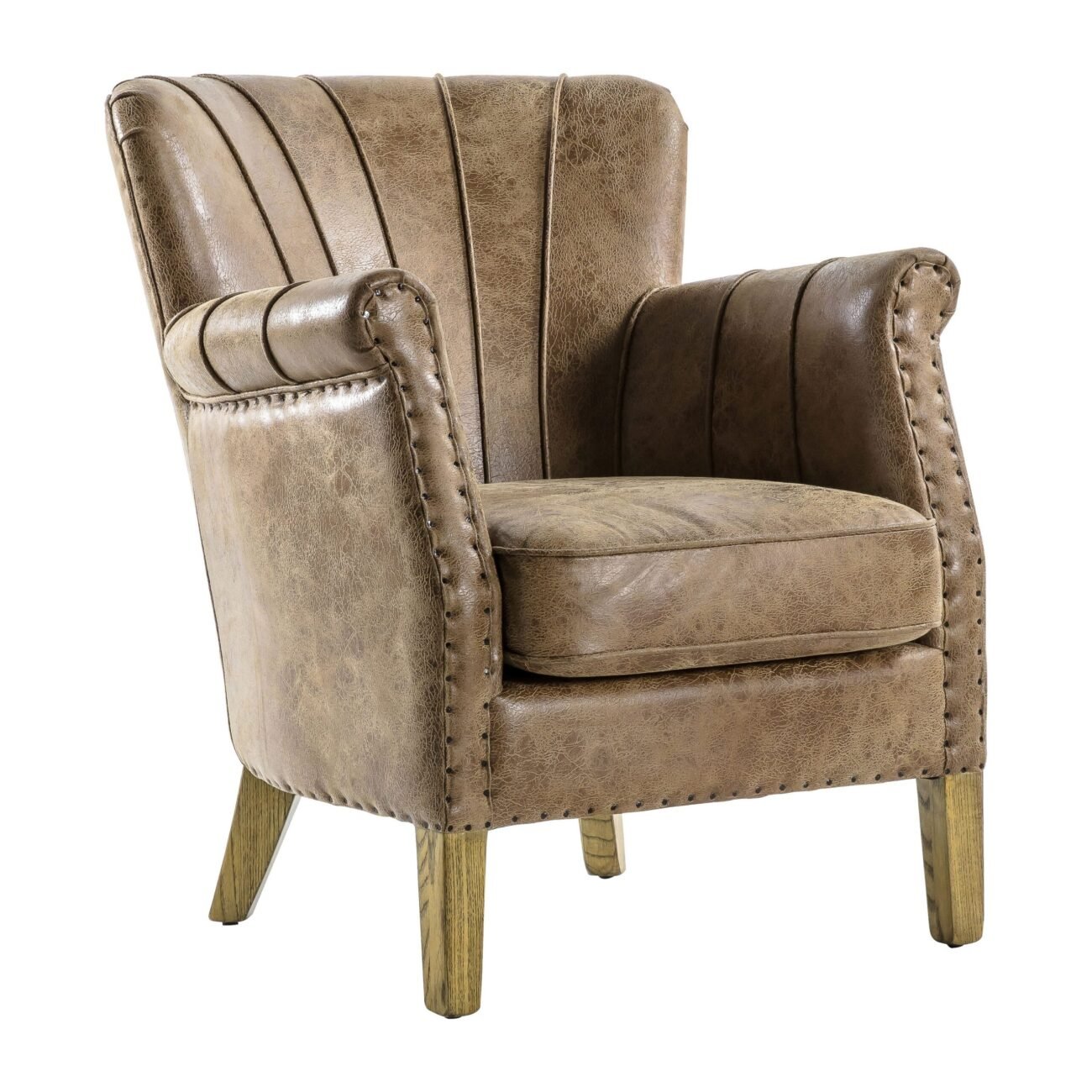 Hick Armchair Brown Leather
