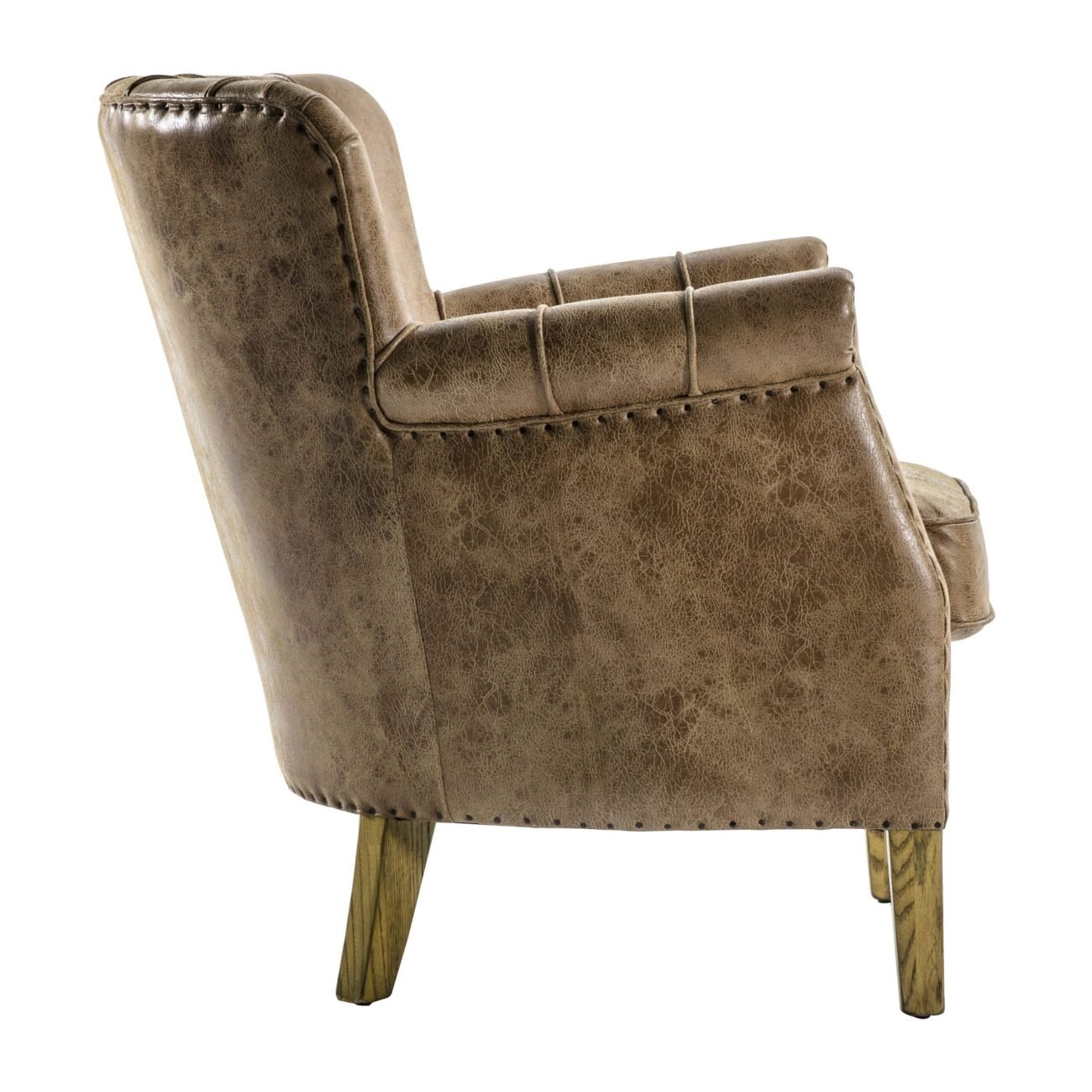 Hick Armchair Brown Leather