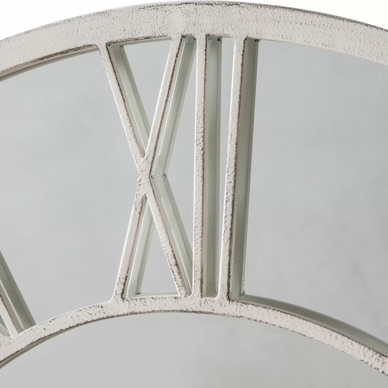 Longfield Outdoor Mirror Distressed White