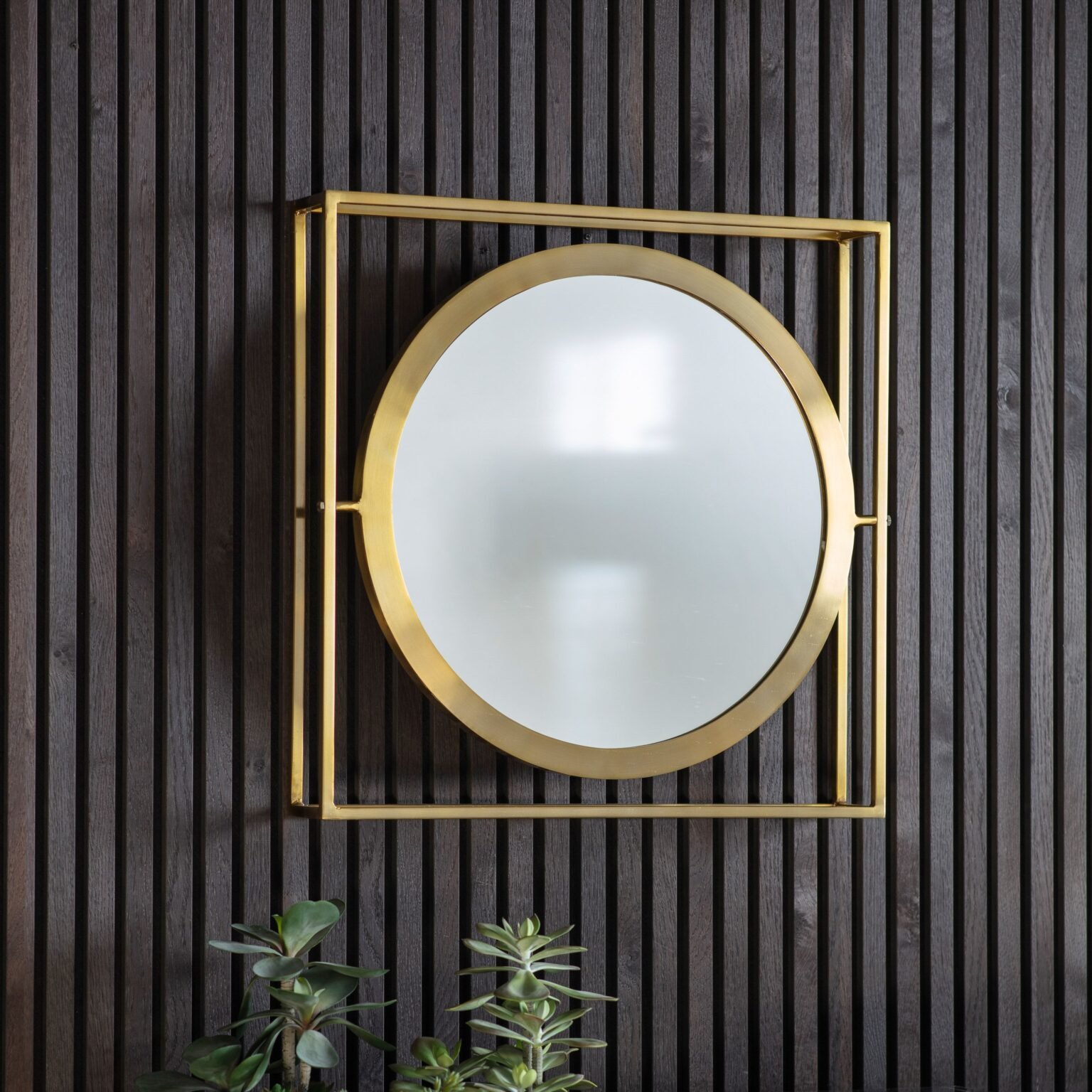 Hague Mirror Brass