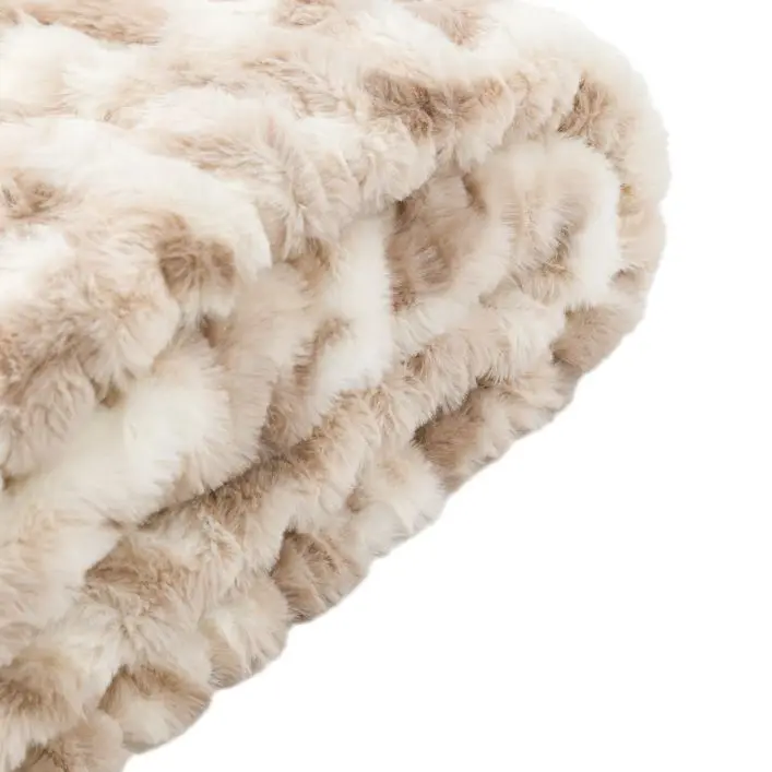 DeLuxe Ruched Faux Fur Throw DeLuxe Ruched Faux Fur Throw