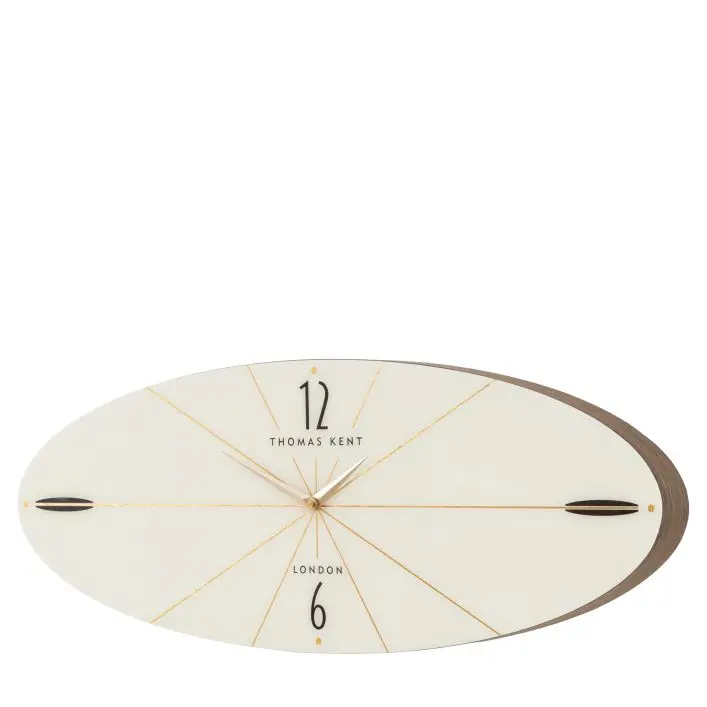 Neer Ellipse Wall Clock Snow White Neer Ellipse Wall Clock Snow White