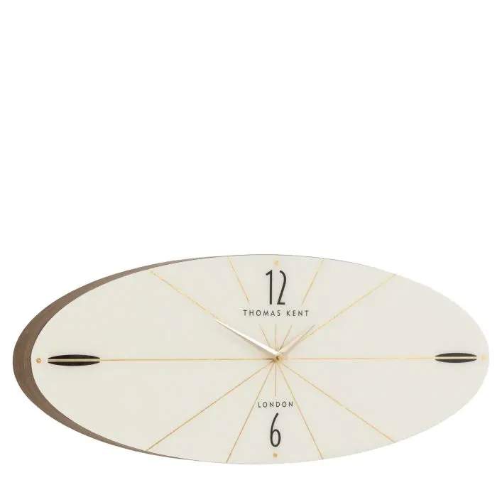 Neer Ellipse Wall Clock Snow White Neer Ellipse Wall Clock Snow White
