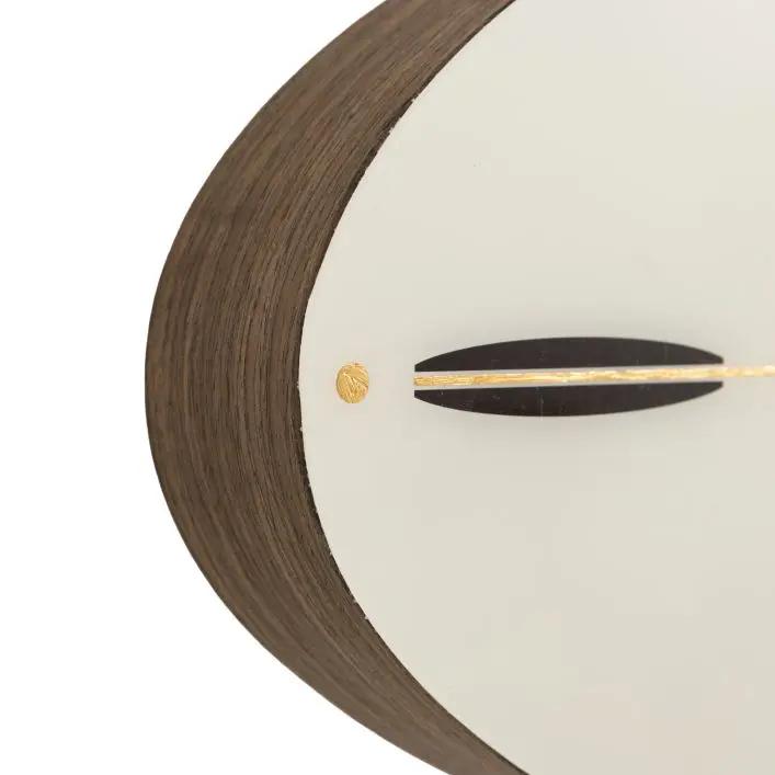 Neer Ellipse Wall Clock Snow White Neer Ellipse Wall Clock Snow White