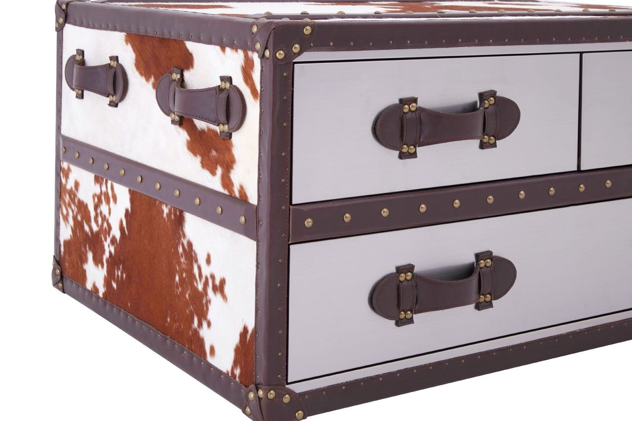 Brown/White Genuine Cowhide Coffee Table Brown/White Genuine Cowhide Coffee Table