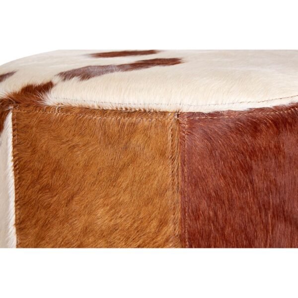 Genuine Cowhide Ottoman - Image 3