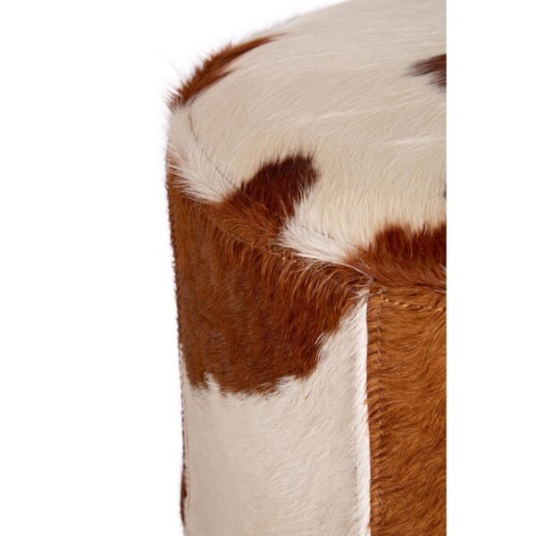 Genuine Cowhide Ottoman - Image 4