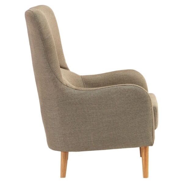 Alnwick Mink Fabric Chair - Image 3