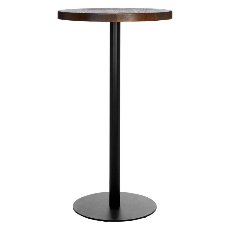 Allyson Table With Frost Black Leg