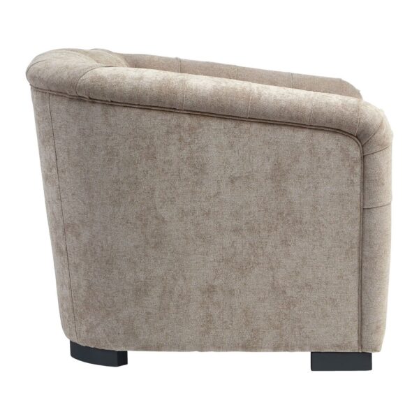 Enton Natural Fabric Armchair - Image 3