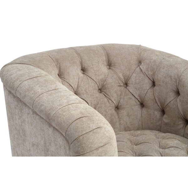 Enton Natural Fabric Armchair - Image 4