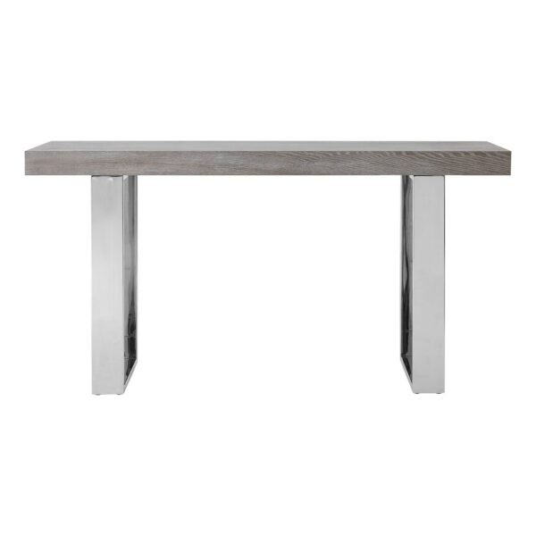 Lamus Grey Elm Wood Console Table