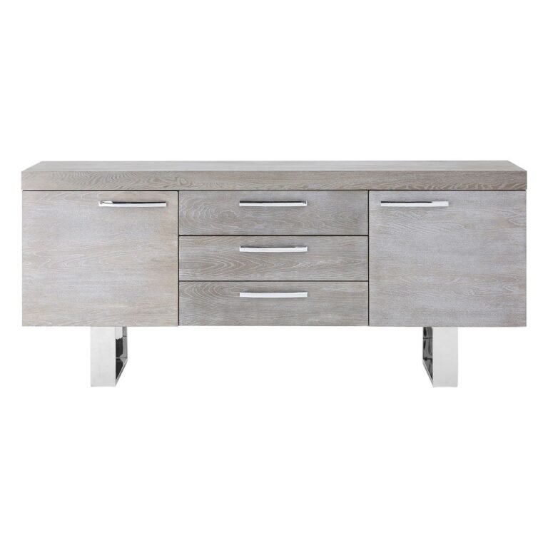 Lamus Grey Elm Wood Sideboard