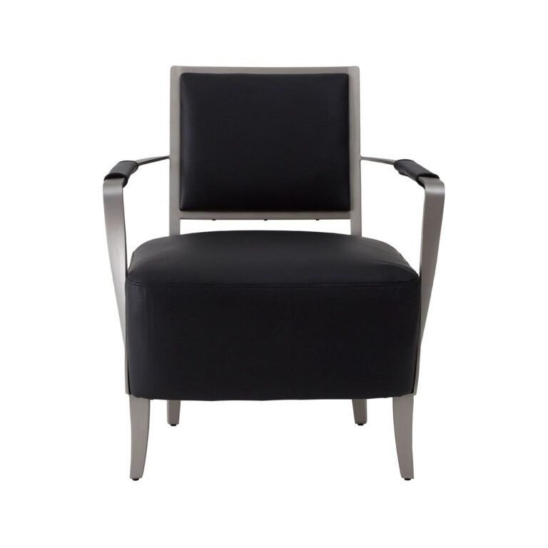 Todar Black Leather Chair