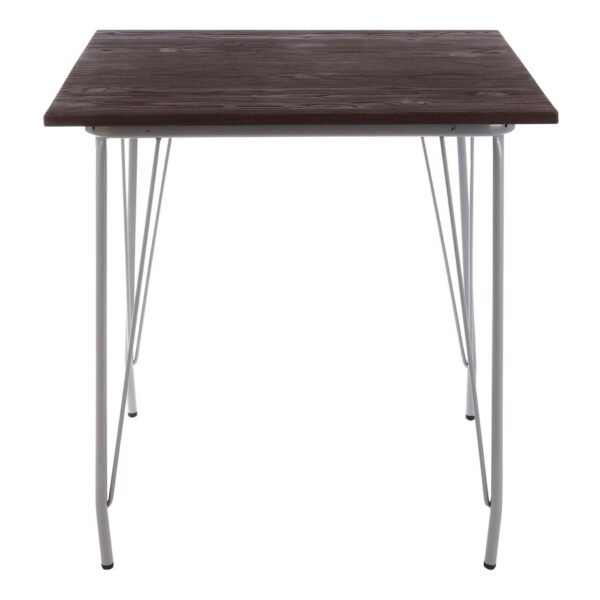 Tilsom Grey Metal And Elm Wood Table