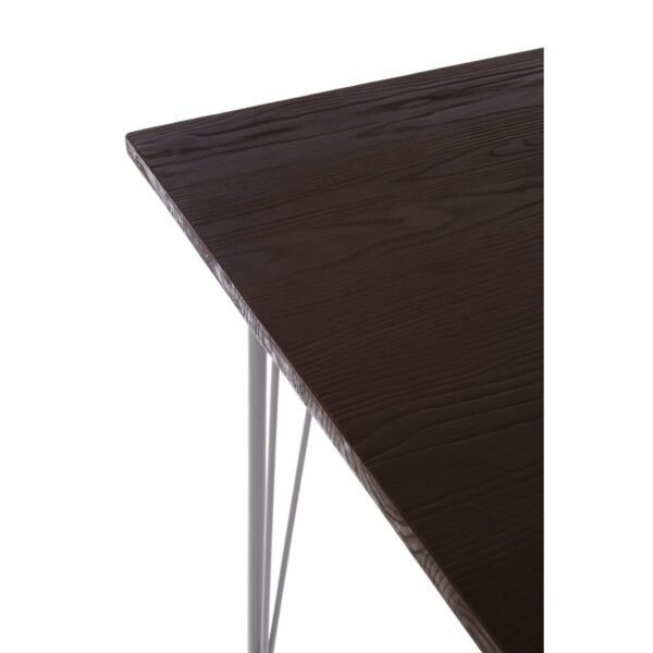 Tilsom Grey Metal And Elm Wood Table - Image 3