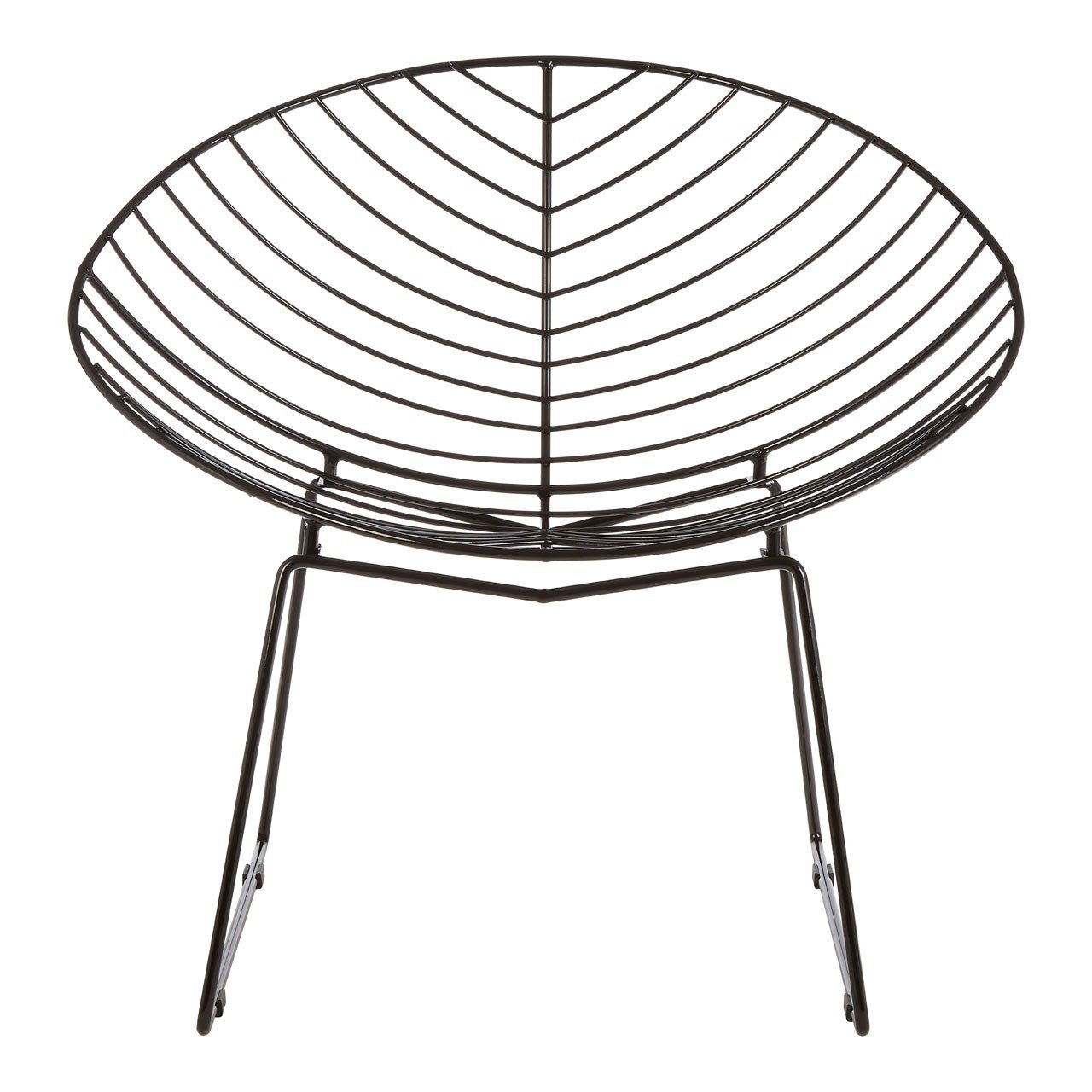 District Black Metal Wire Rounded Wire Chair - Benches, Bar Stools ...