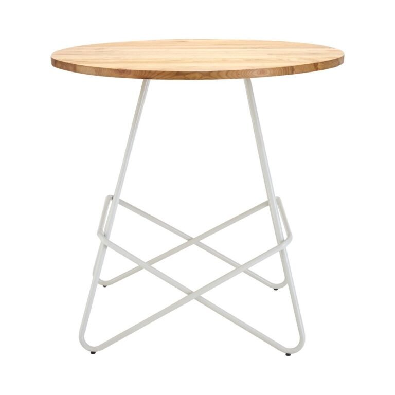 Tilsom White Metal Round Table