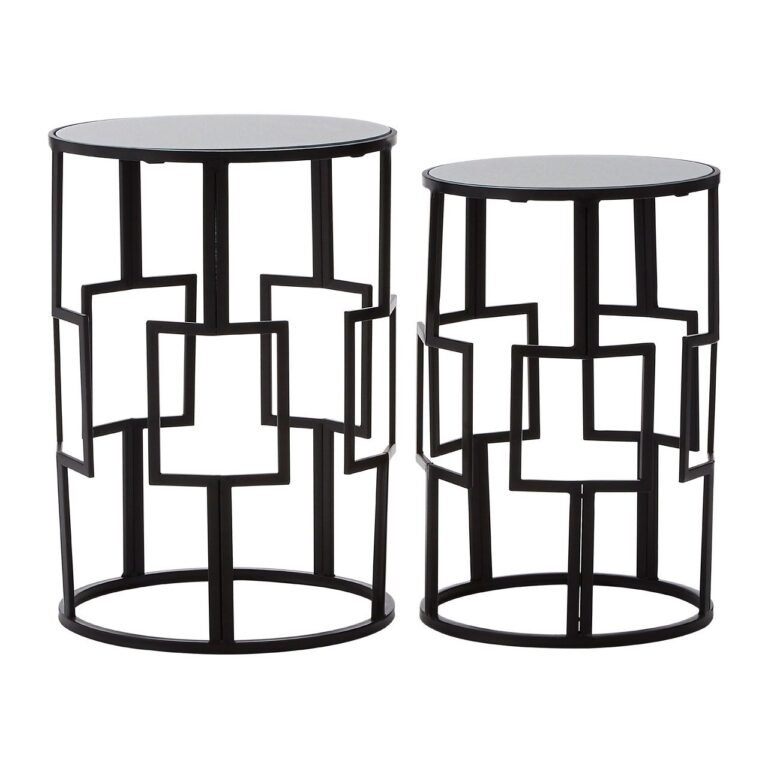 Avery Square Design Black Tables