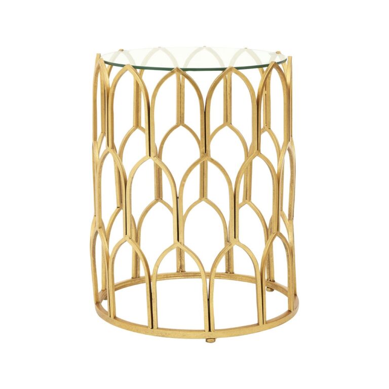 Erlin Gold Leaf Side Table