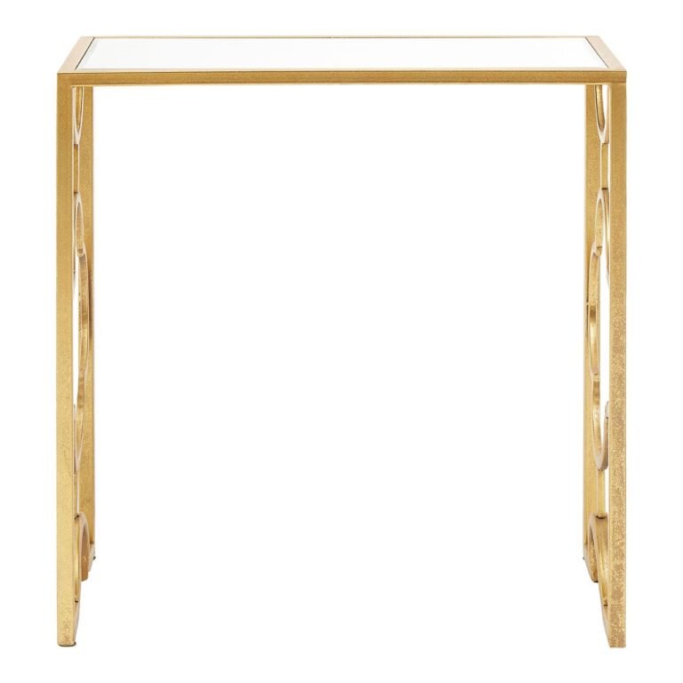 Erlin Gold Leaf Side Tables – Set Of 2