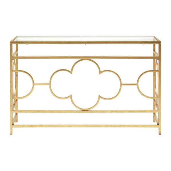 Erlin Gold Leaf Console Table