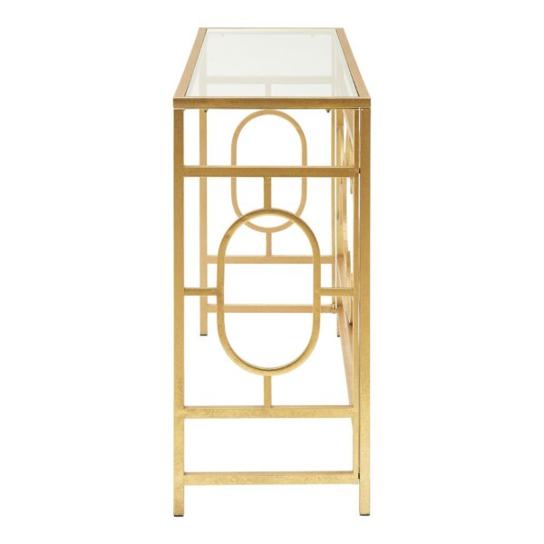 Erlin Gold Leaf Console Table - Image 3