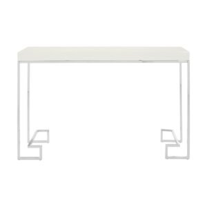 Alia Chrome / Rectangular Console Table