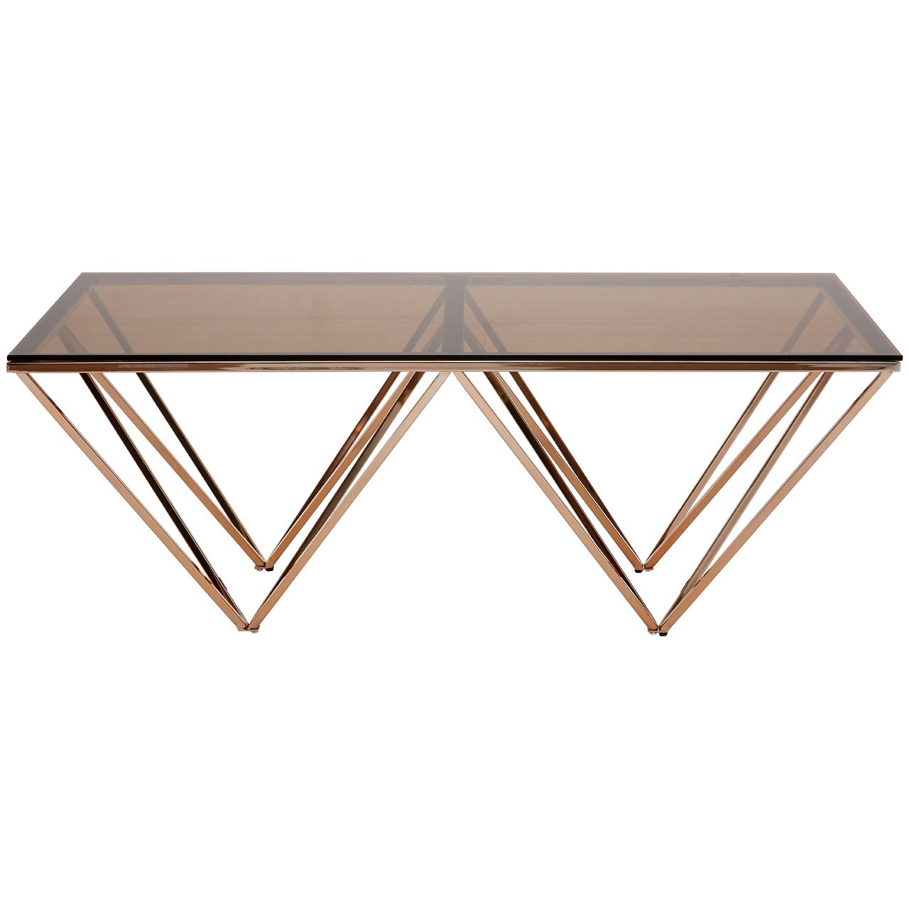 Allure Champagne Metal Legs Coffee Table Coffee Tables Eclectic Niche