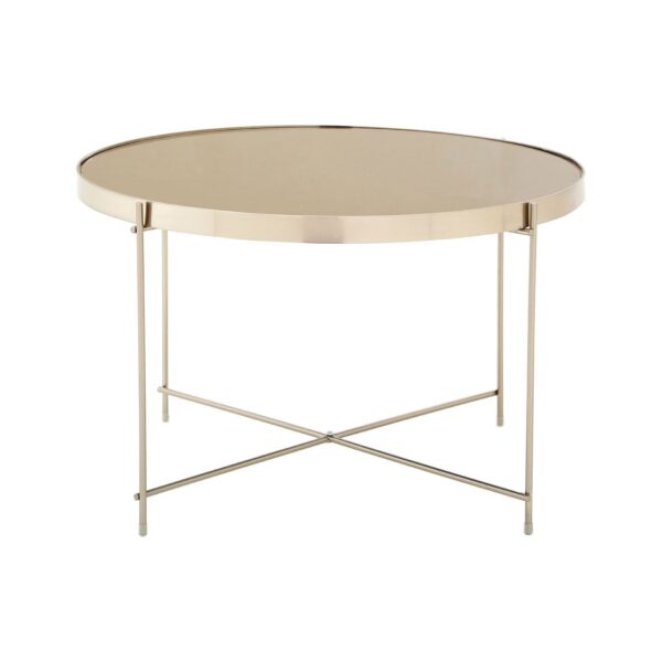 Alia Large Grey Mirror Side Table - Image 2