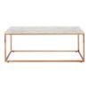 Alia Rectangular White Marble Coffee Table