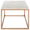 Alia Rectangular White Marble Coffee Table - Image 3