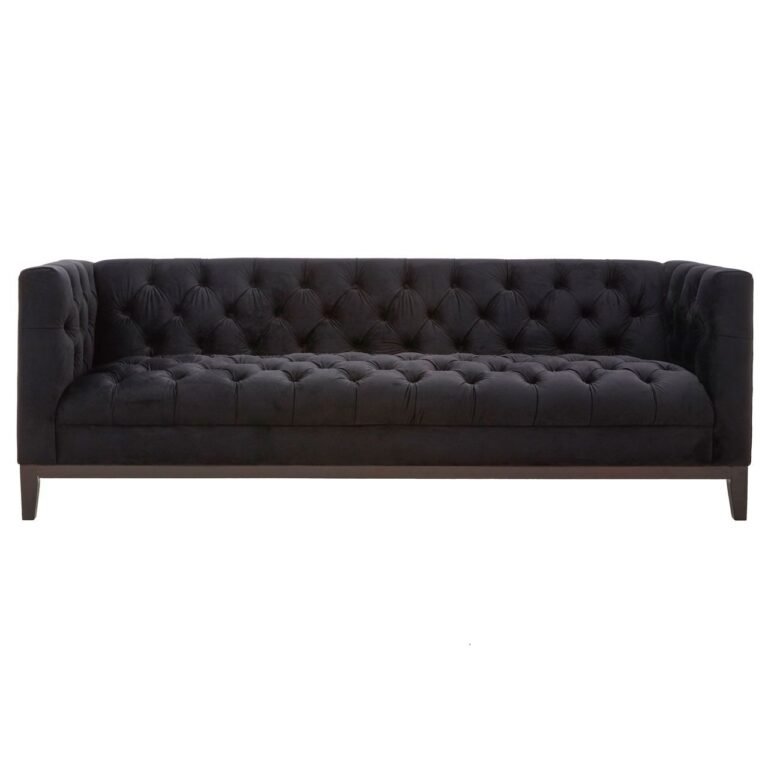 Cotswold 3 Seater Onyx Velvet Sofa