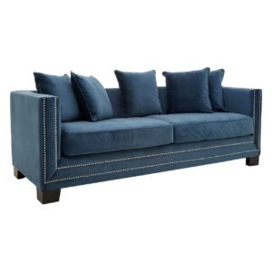 Stonemere 3 Seater Midnight Velvet Sofa