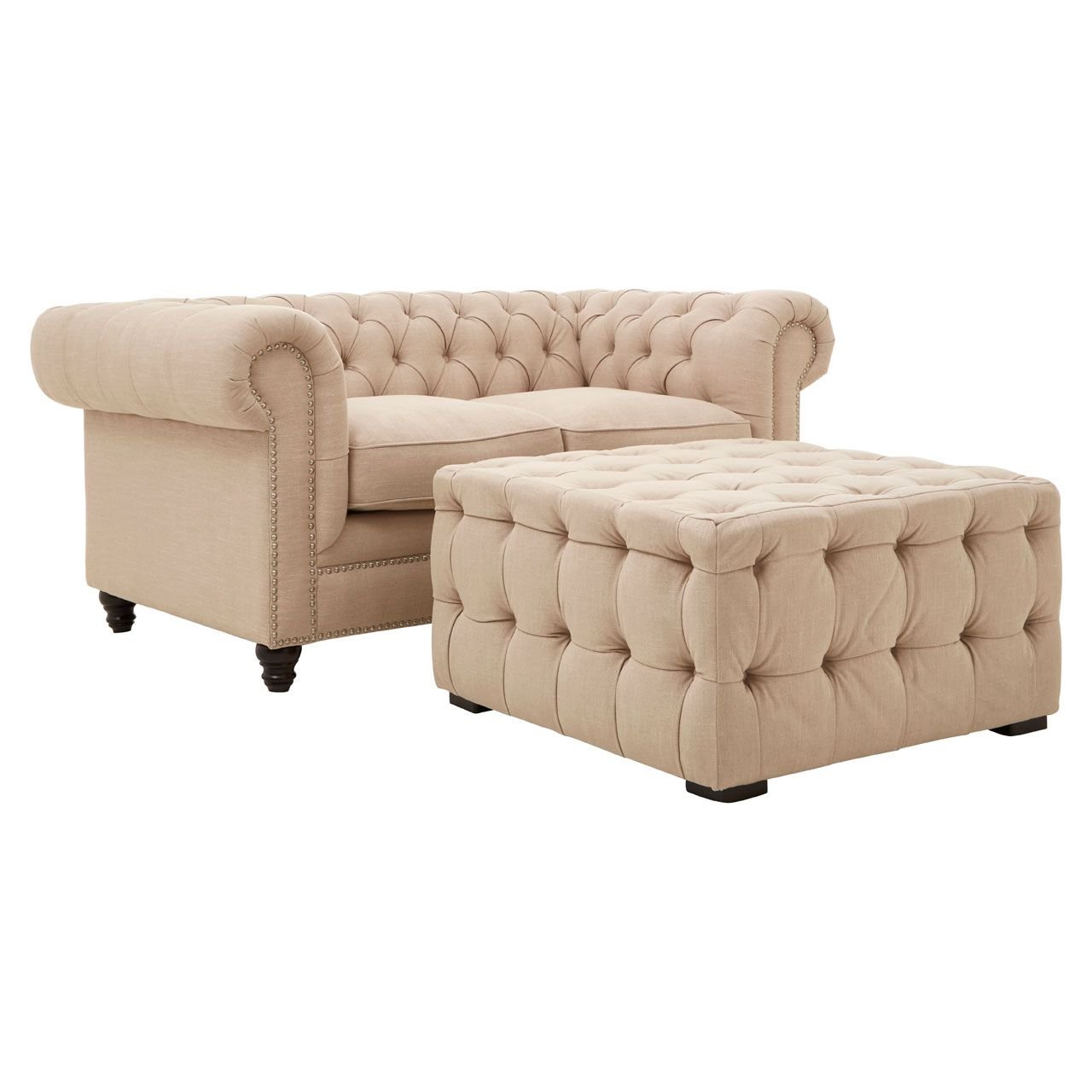 Rachel 2 Seater Beige Linen Sofa Rachel 2 Seater Beige Linen Sofa