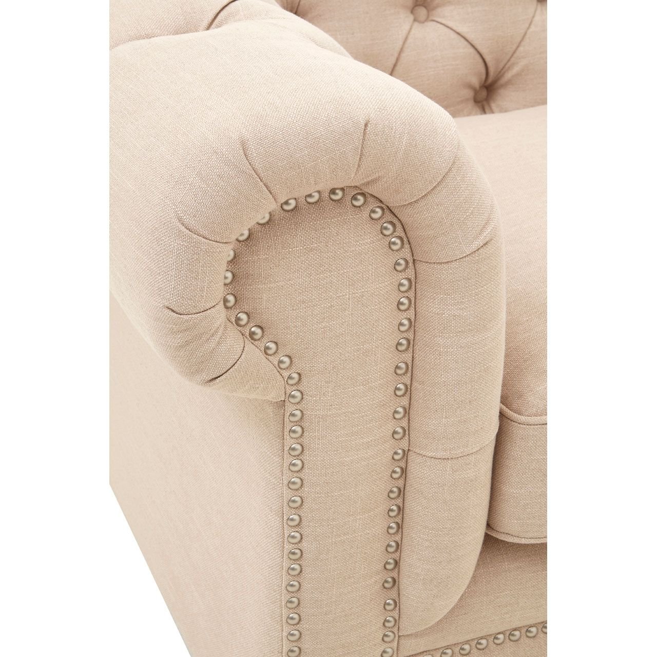 Rachel 2 Seater Beige Linen Sofa Rachel 2 Seater Beige Linen Sofa