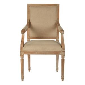 Hather Whitewash Oak/Linen Dining Chair