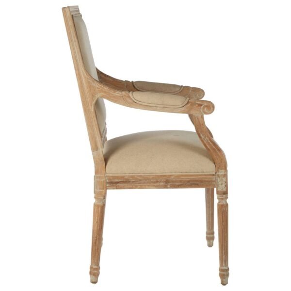 Hather Whitewash Oak/Linen Dining Chair - Image 3