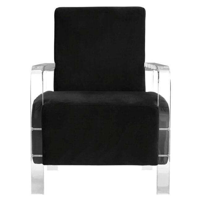 Laurence Black Velvet Chair