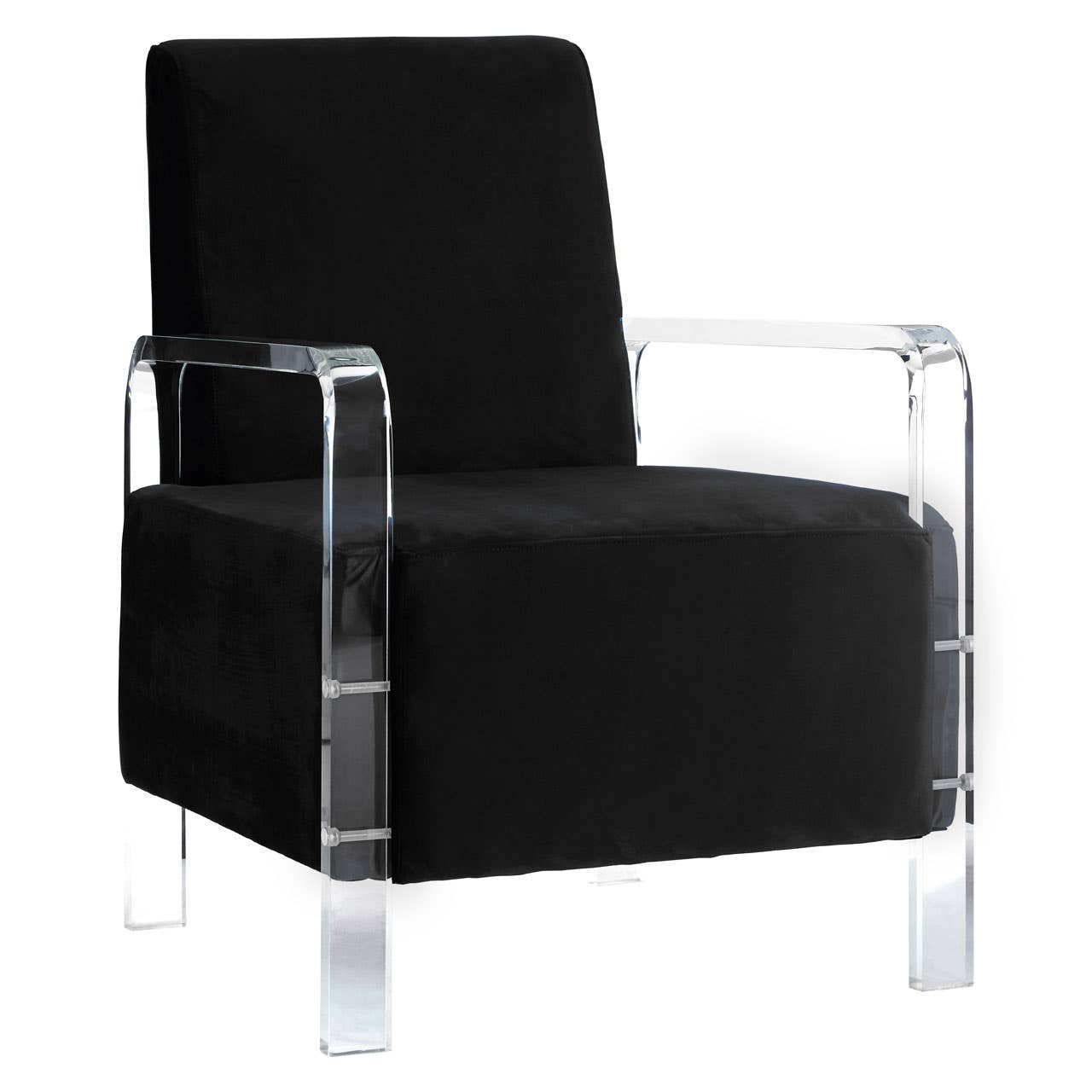 Laurence Black Velvet Chair Laurence Black Velvet Chair