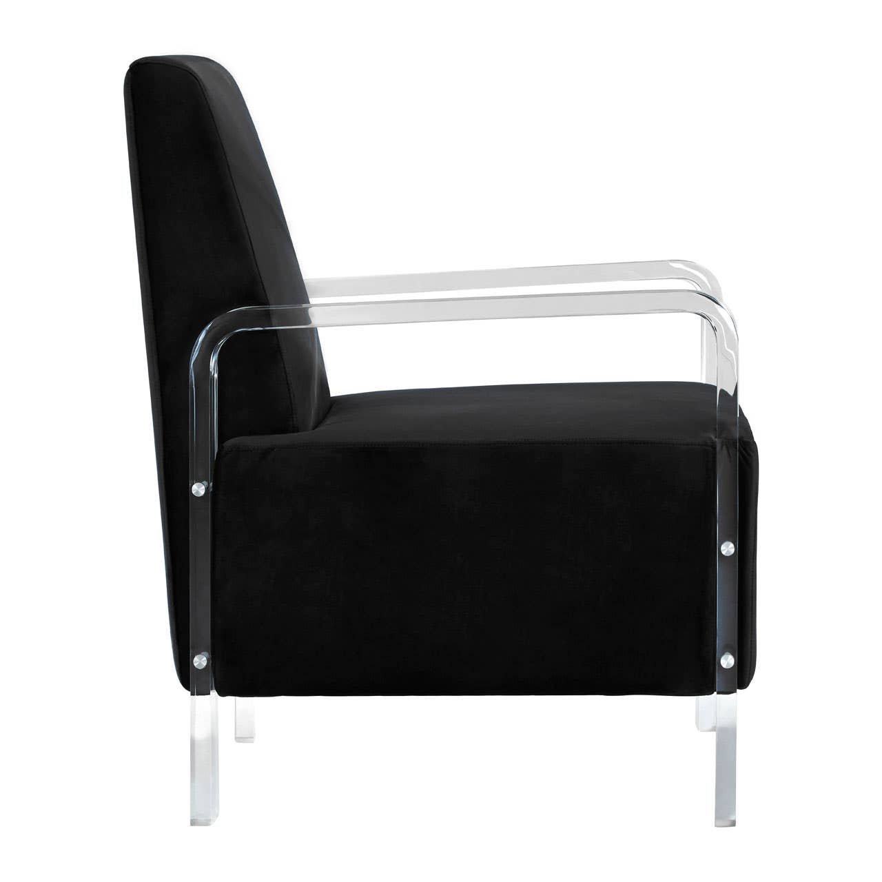 Laurence Black Velvet Chair Laurence Black Velvet Chair